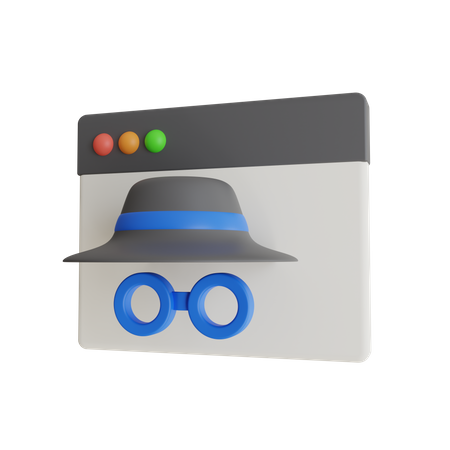 Modo incognito  3D Icon