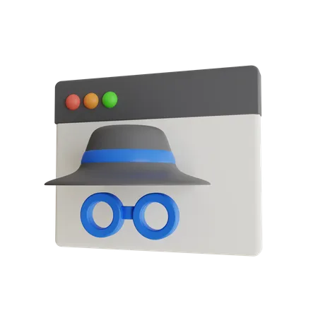 Modo incognito  3D Icon