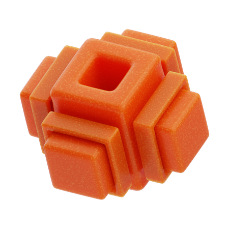 Modular Block  3D Icon