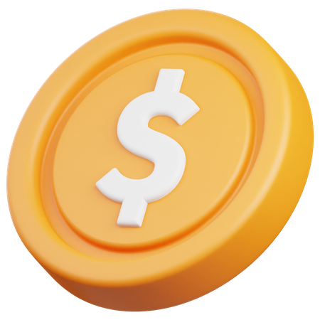 Moeda  3D Icon