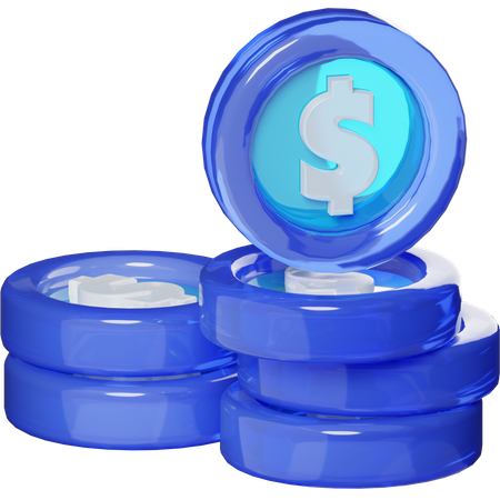 Moeda  3D Icon