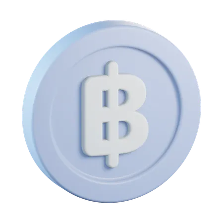 Moeda baht  3D Icon