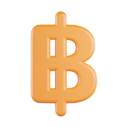 Moeda baht  3D Icon