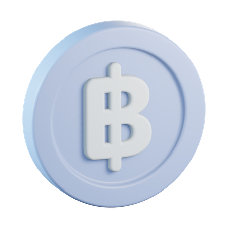 Moeda baht  3D Icon