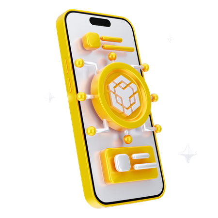 Moeda binance online  3D Icon