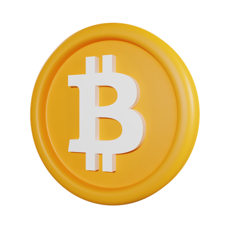 Moeda bitcoin  3D Icon