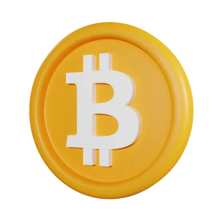 Moeda bitcoin  3D Icon