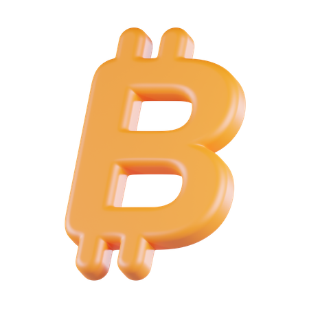 Moeda Bitcoin  3D Icon