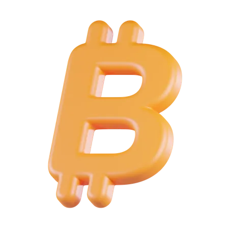 Moeda Bitcoin  3D Icon