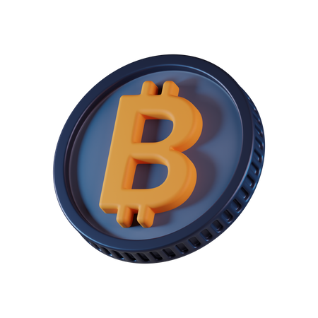 Moeda bitcoin  3D Icon