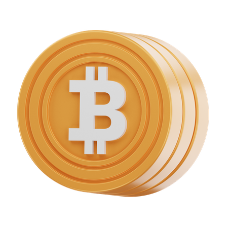 Moeda bitcoin  3D Icon