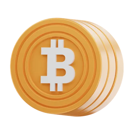 Moeda bitcoin  3D Icon