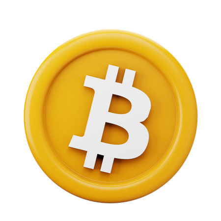 Moeda btc bitcoin  3D Icon