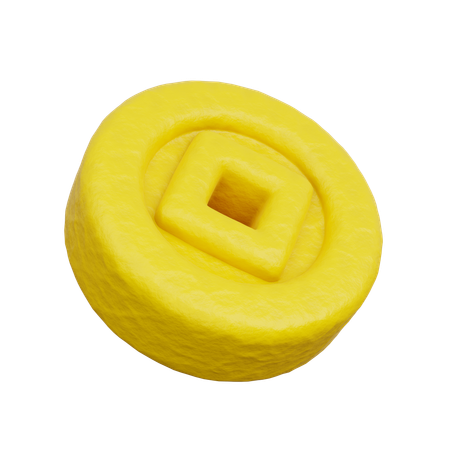 Moeda chinesa  3D Icon