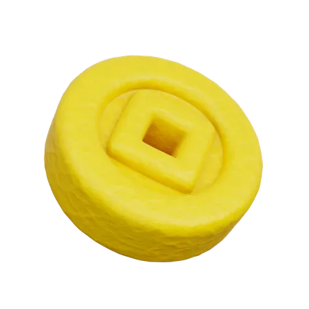 Moeda chinesa  3D Icon