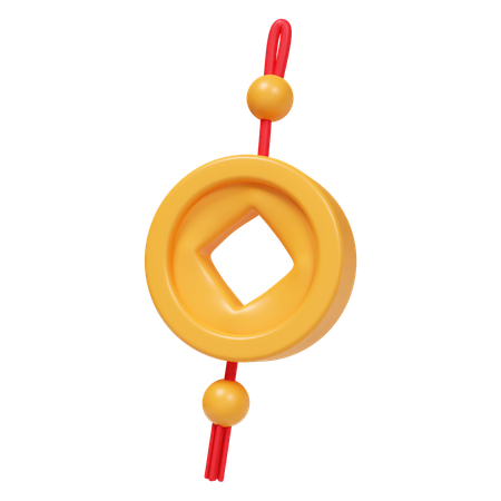 Moeda chinesa  3D Icon