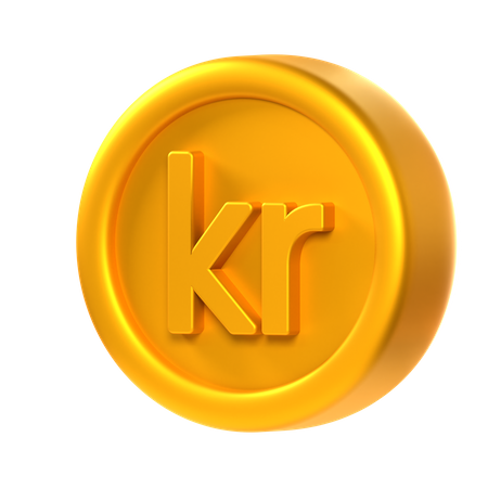 Moeda coroa  3D Icon