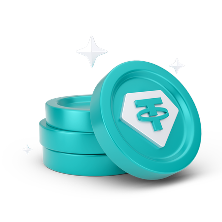 Moeda criptográfica  3D Icon