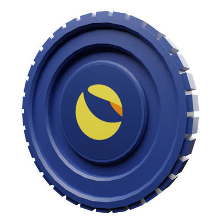 Moeda da terra da lua  3D Icon