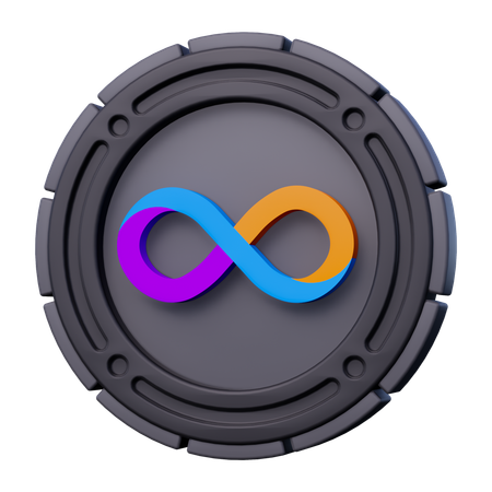 Moeda de Computador da Internet  3D Icon