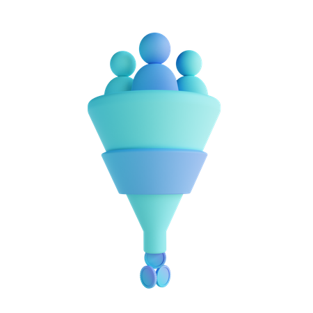 Moeda de conversão e pessoas  3D Icon