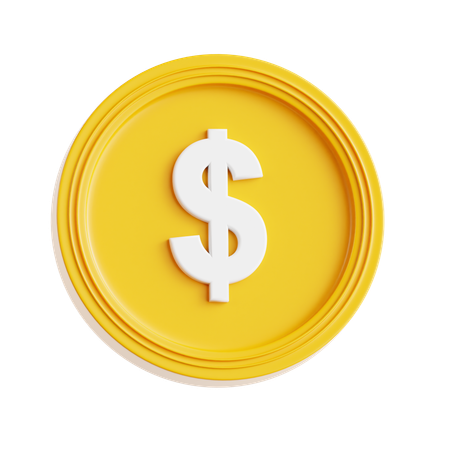 Moeda de dólar  3D Icon