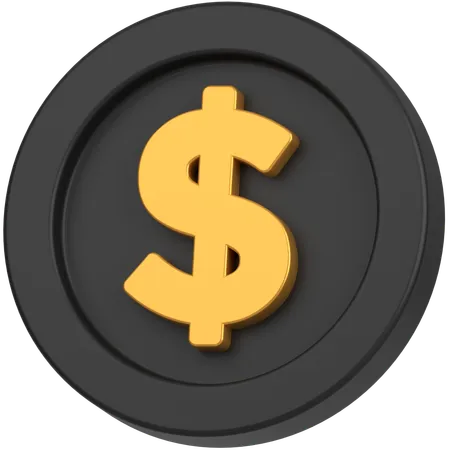 Moeda de dólar  3D Icon