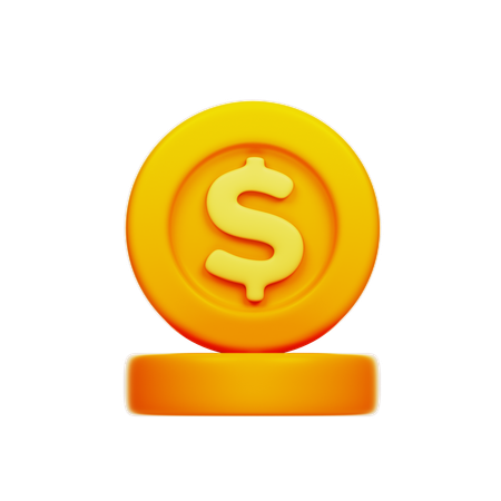 Moeda de dólar  3D Icon