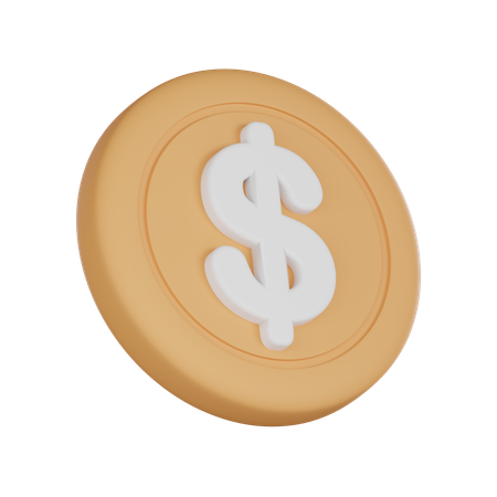 Moeda de dólar  3D Icon