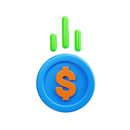 Moeda de dólar  3D Icon