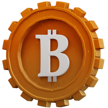 Moeda de ouro btc  3D Icon