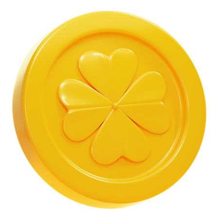 MOEDA DE OURO DE SÃO PATRÍCIO  3D Icon