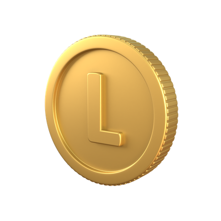 Moeda de ouro lempira  3D Icon