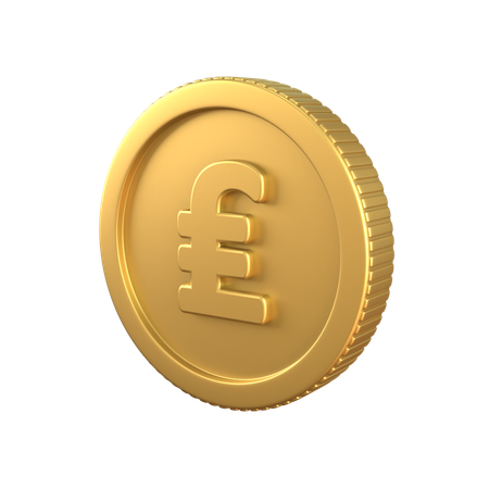 Moeda de ouro lira  3D Icon