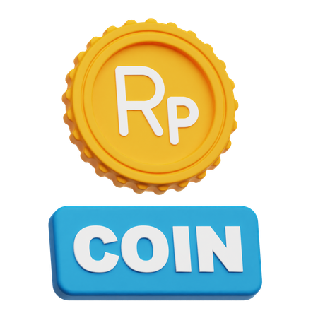 Moeda Rupia  3D Icon