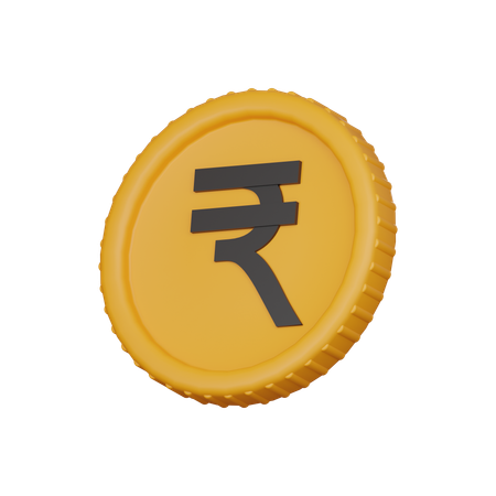 Moeda de rupia  3D Icon