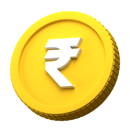Moeda de rupia  3D Icon