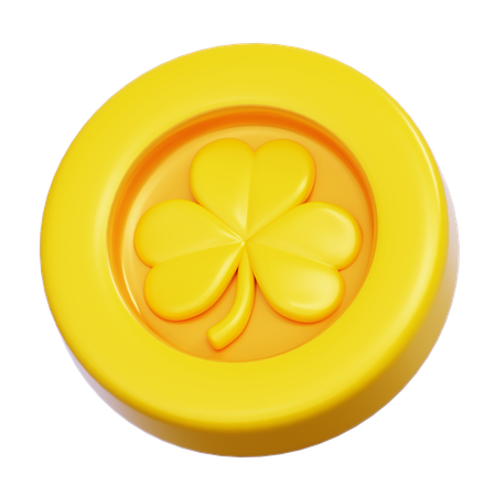 Moeda de são patrício  3D Icon