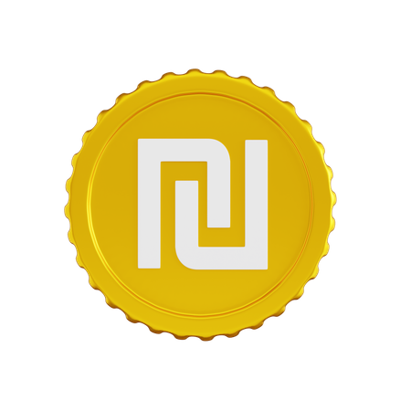 Moeda de shekel israelense  3D Icon