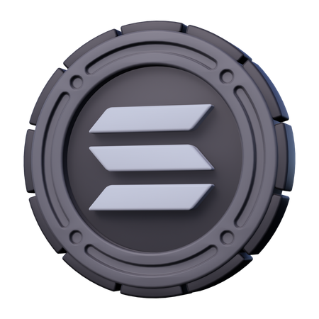Moeda de solana  3D Icon