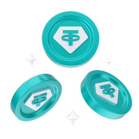 Moeda Digital  3D Icon