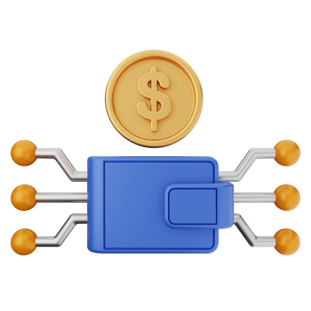 Moeda digital dólar  3D Icon