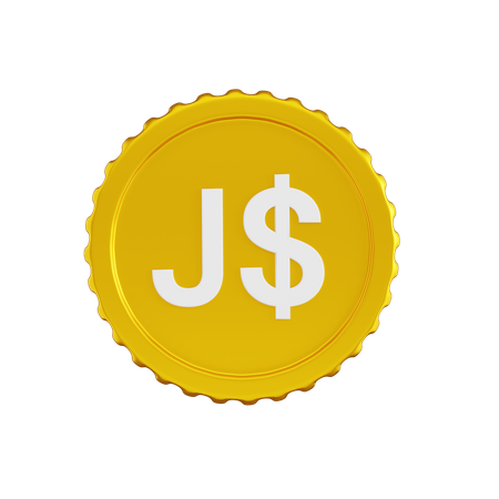 Moeda do dólar jamaicano  3D Icon
