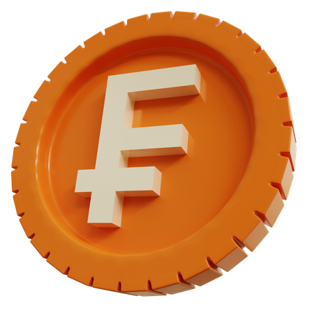 Moeda do franco suíço  3D Icon