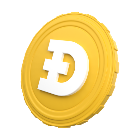 Moeda doge  3D Icon