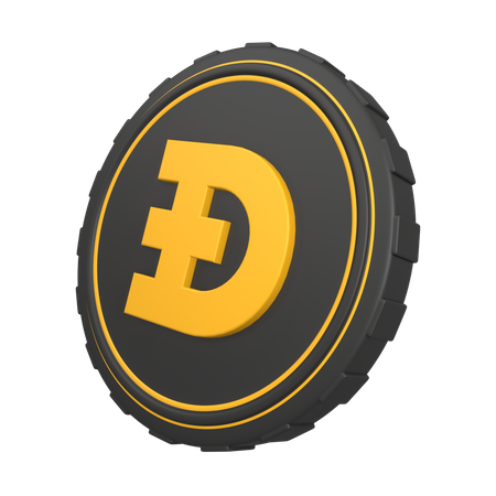 Moeda doge  3D Icon