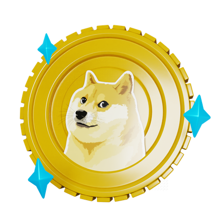 Moeda doge  3D Icon