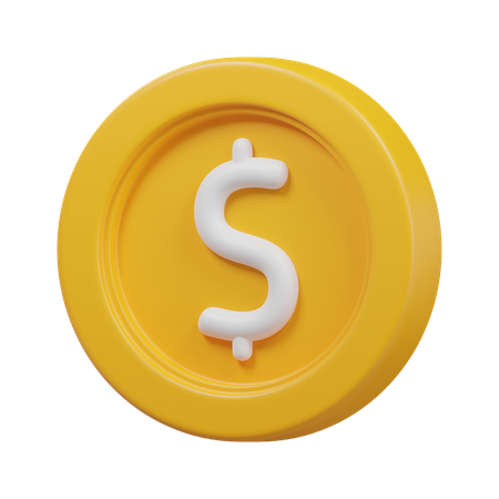 Moeda de dólar  3D Icon