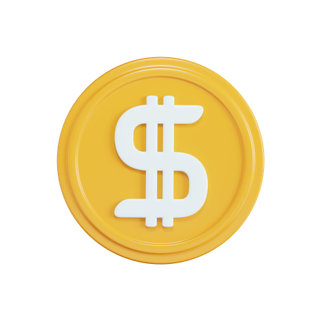 Moeda de dólar  3D Icon