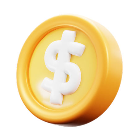 Moeda de dólar  3D Icon